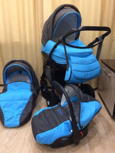 Лот: 9839310. Фото: 1. Коляска Zippy 3 в одном. Коляски