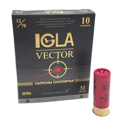 Лот: 25104549. Фото: 1. Патрон 12x70 (IGLA) "IGLA-VEKTOR... Патроны