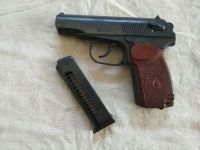 Лот: 14375089. Фото: 1. Охолощенный СХП пистолет Макаров-СО... Сигнальное и охолощенное (СХП) оружие
