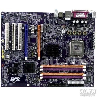 Лот: 20842920. Фото: 1. Материнка ECS 945P-A (2.0) Socket... Материнские платы