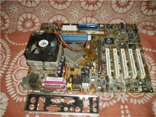 Лот: 229590. Фото: 1. материнская плата+проц amd. Материнские платы