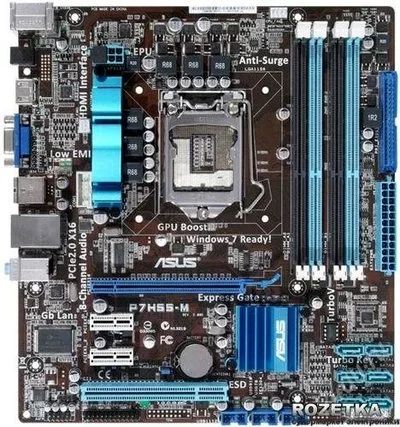 Лот: 2567189. Фото: 1. Motherboard ASUS P7H55-M SI+i7-870. Материнские платы