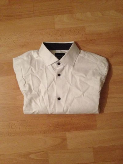 Лот: 6645271. Фото: 1. Рубашка H&M из хлопка премиум. Рубашки, водолазки