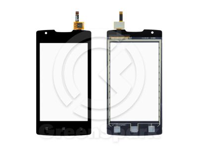 Лот: 16537040. Фото: 1. Тачскрин для Lenovo A1000 (черный... Дисплеи, дисплейные модули, тачскрины