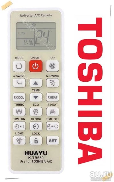 Лот: 15909258. Фото: 1. Пульт для кондиционера TOSHIBA... Пульты ДУ