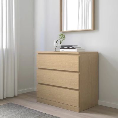 Лот: 18812143. Фото: 1. Комод IKEA Икеа Мальм 3 ящика... Комоды