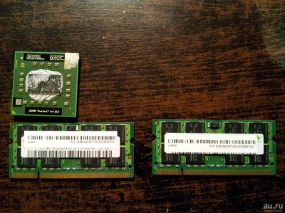 Лот: 9208429. Фото: 1. DDR2-666 1gb (2 шт) + turion x2... Оперативная память