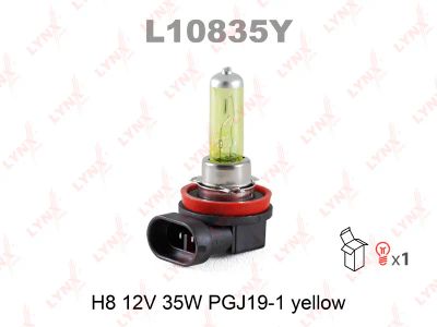 Лот: 8762553. Фото: 1. Лампа LYNXauto L10835Y H8 12V... Оптика и освещение