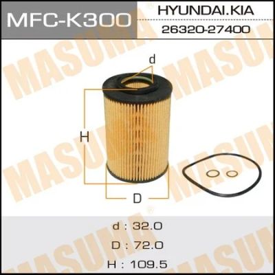 Лот: 18593524. Фото: 1. Фильтр масляный masuma MFC-K300. Двигатель и элементы двигателя