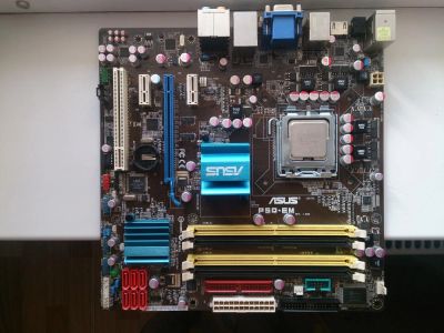 Лот: 7040024. Фото: 1. Материнская плата ASUS P5Q-EM... Материнские платы