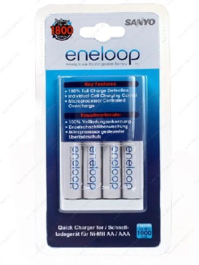 Лот: 3810980. Фото: 1. Аккумуляторы Sanyo eneloop 3UTGB... Батарейки, аккумуляторы, элементы питания