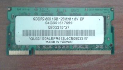 Лот: 7011603. Фото: 1. DDR2 1gb для ноутбука. Оперативная память