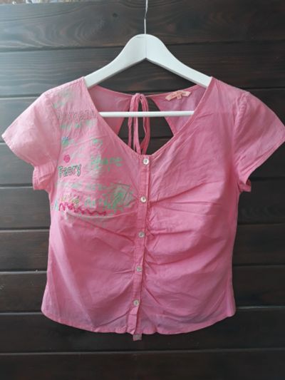 Лот: 3312010. Фото: 1. Блузка розовая легкая размер 42-44... Блузы, рубашки