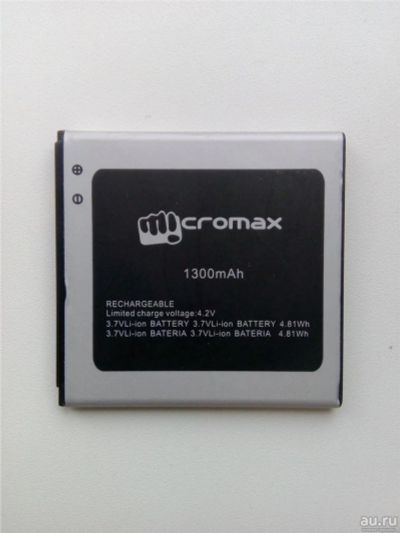 Лот: 9212745. Фото: 1. Micromax bolt d303 - аккумулятор... Аккумуляторы