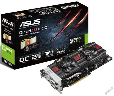 Лот: 5764911. Фото: 1. GeForce GTX 770 Asus GTX770-DC2OC-2GD5. Видеокарты