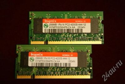 Лот: 206716. Фото: 1. hynix 256mb ddr2 (2шт) обмен на... Оперативная память