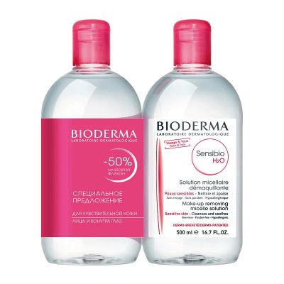 Лот: 23719054. Фото: 1. Bioderma Sensibio Н2О Набор мицеллярной... Лекарства