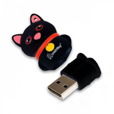 Лот: 6554934. Фото: 1. флэш-диск Smart Buy 16GB котенок. USB-флеш карты