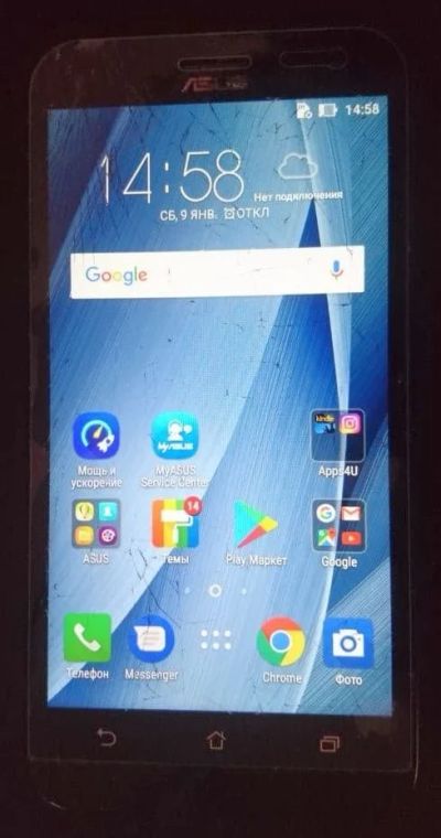 Лот: 17076508. Фото: 1. Смартфон Asus ZE500KL (разбит... Смартфоны