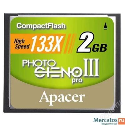 Лот: 1204223. Фото: 1. Compact Flash Apacer 2 Gb Photo... USB-флеш карты