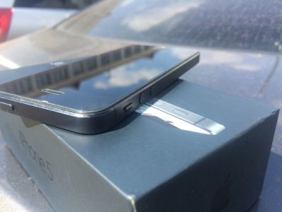 Лот: 7403723. Фото: 1. apple iphone 5 black 16 gb, идеальное... Смартфоны