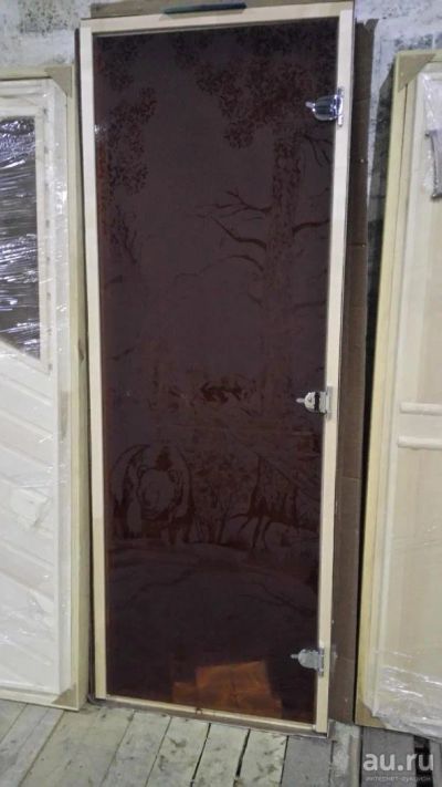 Лот: 8144486. Фото: 1. Дверь стеклянная для бани и сауны... Фурнитура, комплектующие