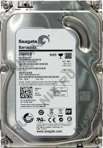 Лот: 5682160. Фото: 1. Нерабочий Жесткий диск Seagate... Жёсткие диски (HDD)