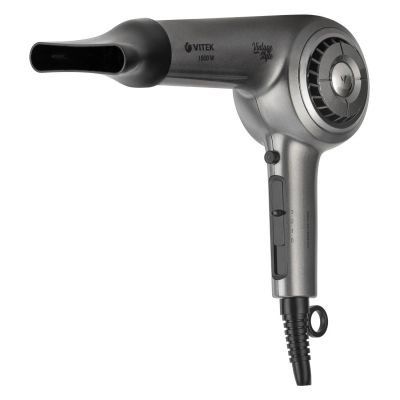 Лот: 25020950. Фото: 1. Фен Vitek VT-8230 MC Silver/Black. Укладка и стрижка волос, бритьё, эпиляция