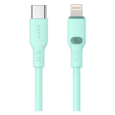 Лот: 24515639. Фото: 1. Кабель Havit USB Type-C/Lightning... Дата-кабели, переходники