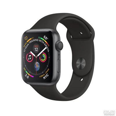 Лот: 13530658. Фото: 1. Apple Watch Series 4 черный/черный... Смарт-часы, фитнес-браслеты, аксессуары
