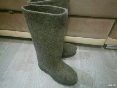 Лот: 10681057. Фото: 1. Валенки с подошвой 39-40 серые. Валенки, угги, унты