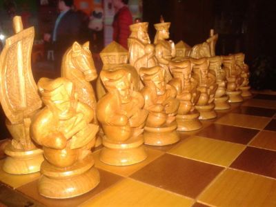 Лот: 10329865. Фото: 1. Шахматы ручной работы. Настольные игры, карты