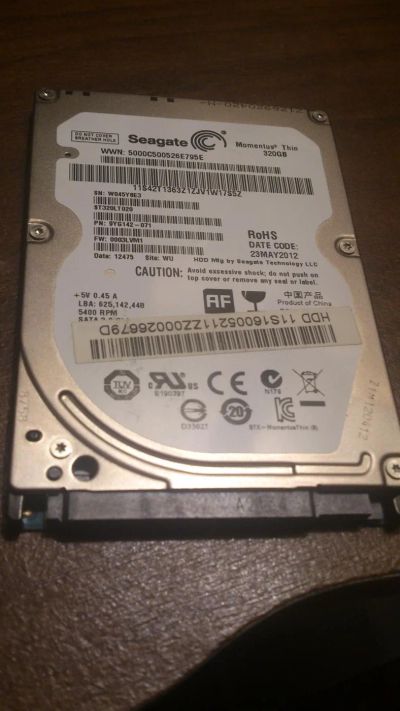 Лот: 6795705. Фото: 1. Жёсткий диск 2,5 Seagate ST320LT20... Жёсткие диски (HDD)