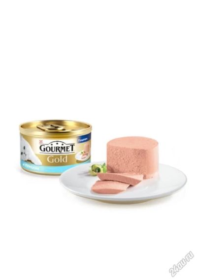 Лот: 5891378. Фото: 1. Консервы Gourmet Gold для кошек... Корма