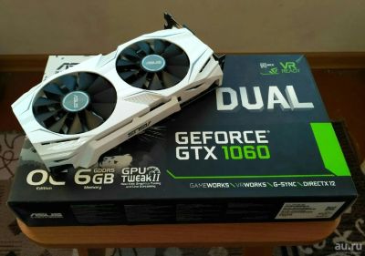 Лот: 13846558. Фото: 1. GTX 1060 6GB DUAL ASUS OC. Видеокарты