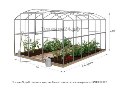 Лот: 19618954. Фото: 1. Теплица Рублевская ПРО-65 20х40... Теплицы