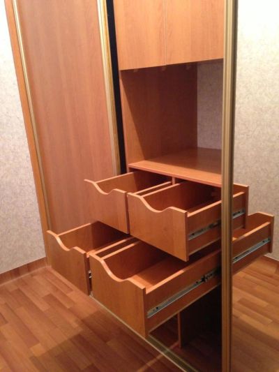 Лот: 3388467. Фото: 1. Шкаф-купе гардеробная цвет ольха. Шкафы, шкафы-купе
