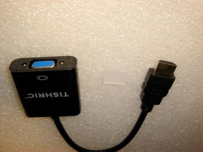 Лот: 10775428. Фото: 1. HDMI - VGA (активный переходник... Шлейфы, кабели, переходники