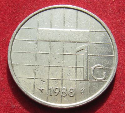 Лот: 18945631. Фото: 1. Нидерланды 1 гульден, 1998 г. Остальные страны