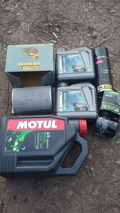 Лот: 11395055. Фото: 1. Motul 10w40, фильтр масляный/воздушный... Масла, жидкости
