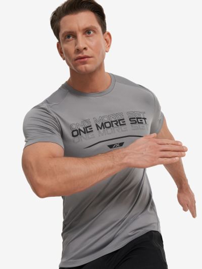 Лот: 24930897. Фото: 1. Футболка мужская Athlex, Серый. Другое (спортивная одежда)