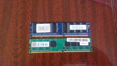 Лот: 5447978. Фото: 1. Transcend 1Gb ddr2 + в нагрузку... Оперативная память