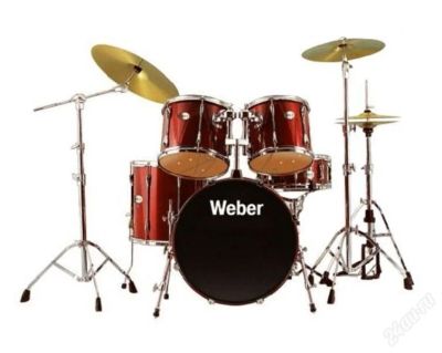 Лот: 2249082. Фото: 1. барабаны weber wine red + стул... Ударные