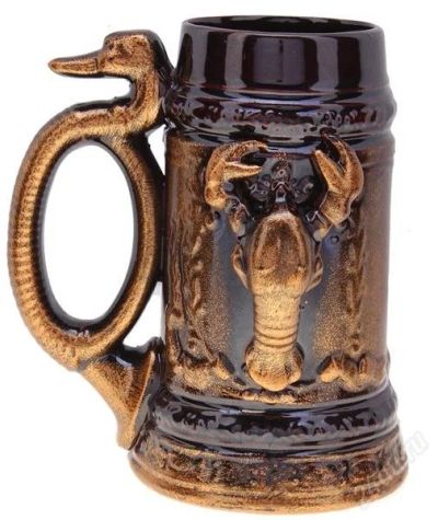 Лот: 2651559. Фото: 1. кружка пивная "Рак" 0,5 литра... Кружки, стаканы, бокалы