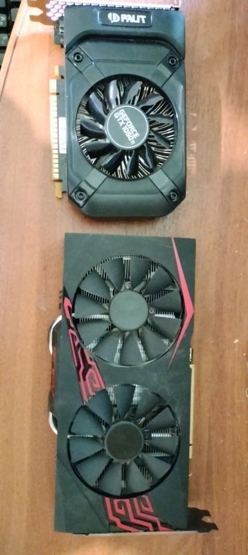 Лот: 25521101. Фото: 1. Видеокарты RX470 4gb Nvidia 1050ti... Видеокарты