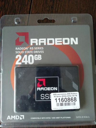 Лот: 14368862. Фото: 1. SSD Radeon R5 R5SL240G 240GB новый... SSD-накопители