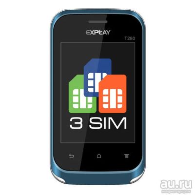 Лот: 8438825. Фото: 1. Смартфон explay t280 , 3 сим-карты... Смартфоны