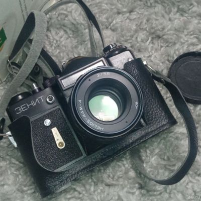 Лот: 17795006. Фото: 1. ЗЕНИТ ЕТ + Helios-44m-4 коробочный... Плёночные зеркальные