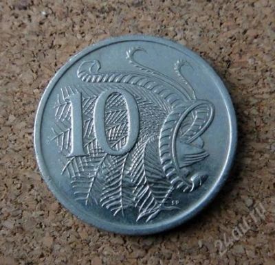 Лот: 1058440. Фото: 1. Птица лира на монете Австралии... Австралия и Океания