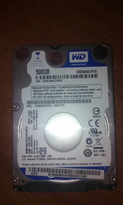 Лот: 8174889. Фото: 1. жесткий диск 2,5". Жёсткие диски (HDD)